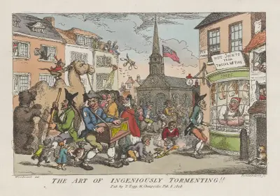 The art of ingeniously tormenting!!. av Thomas Rowlandson