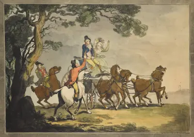The attack, Thomas Rowlandson