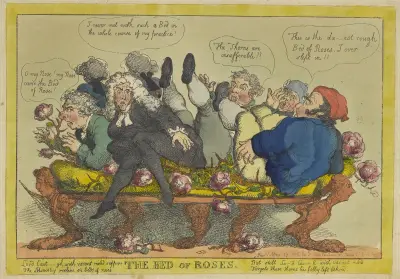 The bed of roses von Thomas Rowlandson