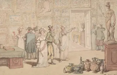 The British Institute 1816 av Thomas Rowlandson