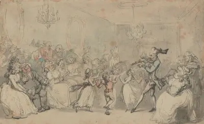Barnens danslektion av Thomas Rowlandson