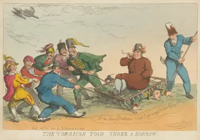 Korsikansk padda under en harv av Thomas Rowlandson