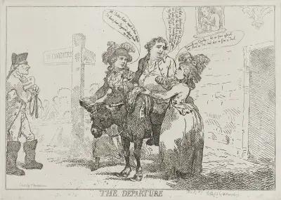 The departure, Thomas Rowlandson