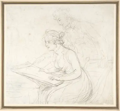 The Drawing Lesson, Thomas Rowlandson