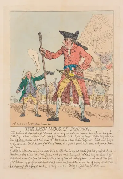 The Drum Major of Sedition, Thomas Rowlandson