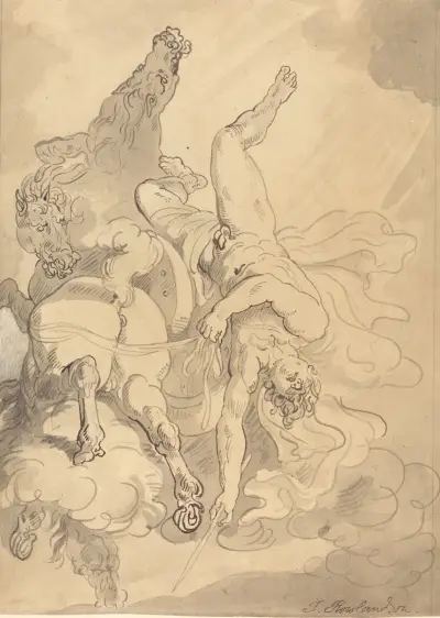 Phaetons fall av Thomas Rowlandson