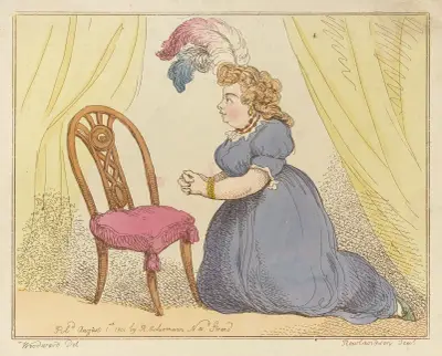 The female gambler’s prayer!!., Thomas Rowlandson