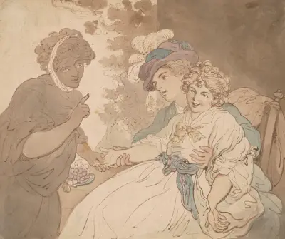 The fortune teller, Thomas Rowlandson