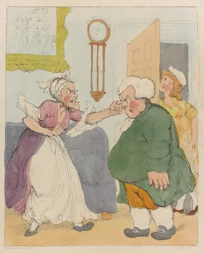 The grey mare the better horse, Thomas Rowlandson