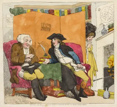 The gull & the rook av Thomas Rowlandson
