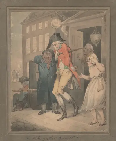 The gulled gamester, Thomas Rowlandson