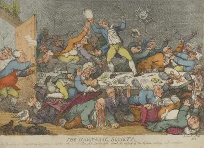 The Harmonic Society av Thomas Rowlandson