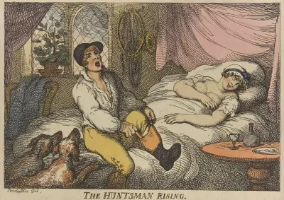 Jägaren stiger upp av Thomas Rowlandson