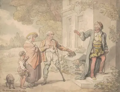The lean & slippered pantaloon av Thomas Rowlandson