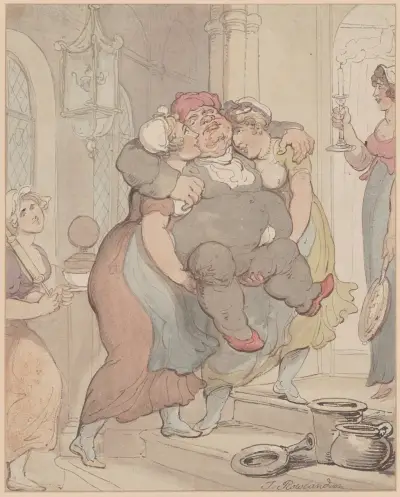 The lift, Thomas Rowlandson