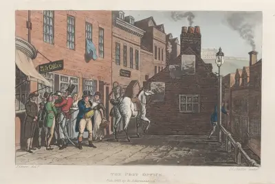 The Post Office, Thomas Rowlandson