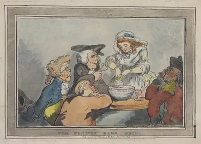 Den näpna barflickan av Thomas Rowlandson