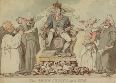 Kungens privy council av Thomas Rowlandson