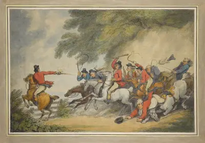 The pursuit, Thomas Rowlandson