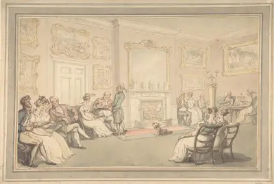 Mottagningen av Thomas Rowlandson