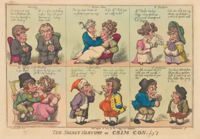 The secret history of Crim Con. Fig 1. av Thomas Rowlandson