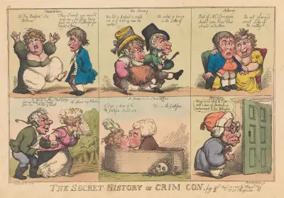 The secret history of Crim Con. Fig 2. av Thomas Rowlandson