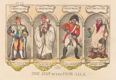 The sign of the four alls, Thomas Rowlandson