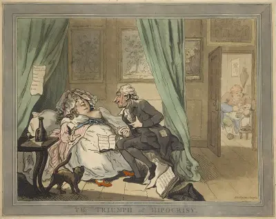 Falskhetens triumf av Thomas Rowlandson
