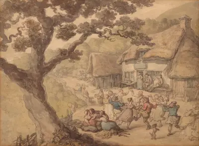 Byns dans av Thomas Rowlandson
