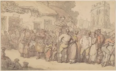 The village fair von Thomas Rowlandson