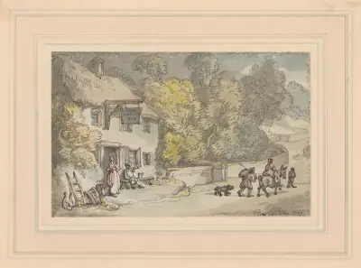The World’s End Inn av Thomas Rowlandson