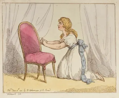 The young maid’s prayer von Thomas Rowlandson