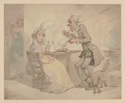 Ovälkomna räkningar av Thomas Rowlandson