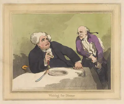 Waiting for dinner, Thomas Rowlandson