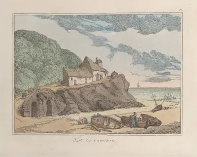 West Loo, Cornwall av Thomas Rowlandson