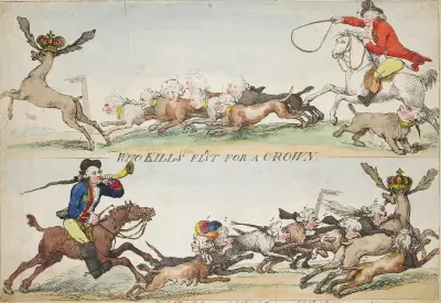 Who kills first for a crown, Thomas Rowlandson
