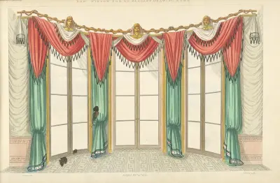Obloukové okno pro elegantní salón, Thomas Sheraton