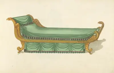 Chaise longue. av Thomas Sheraton