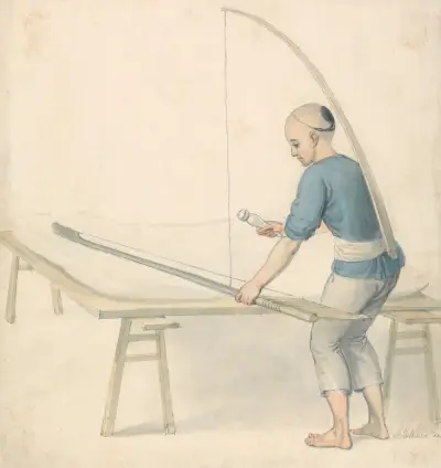 Chinese Youth Weaving av Thomas Stothard