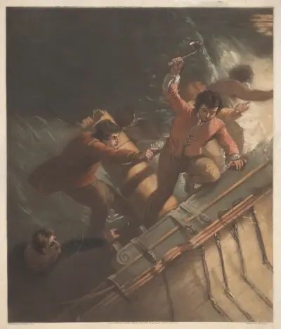 Sailors in a Storm av Thomas Stothard