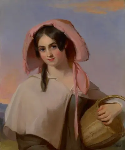 Elizabeth Cook (Mrs. Benjamin Franklin Bache) as The Country Girl av Thomas Sully