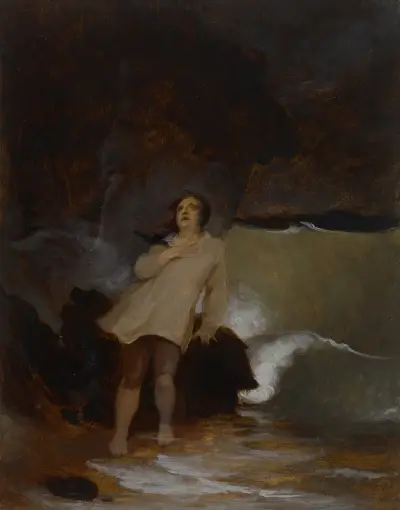 Robinson Crusoes skeppsbrott av Thomas Sully