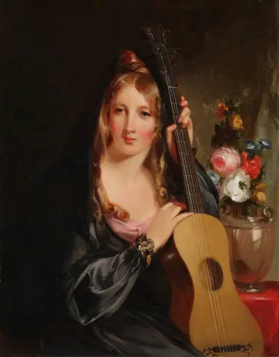 The Spanish Mantilla av Thomas Sully