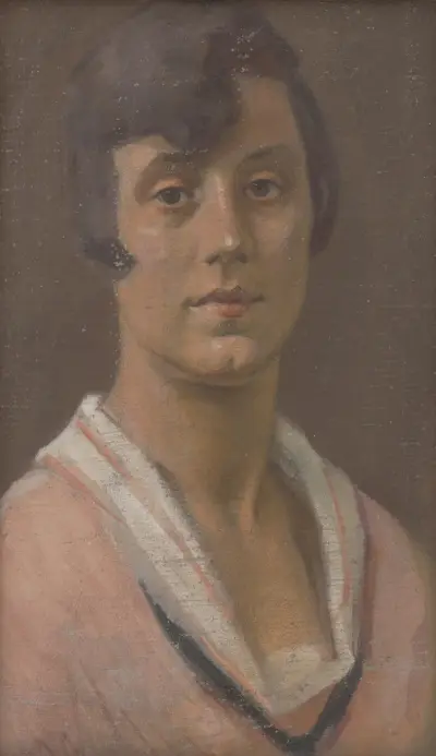 Bildnis einer jungen Frau von Milan Thomka Mitrovský