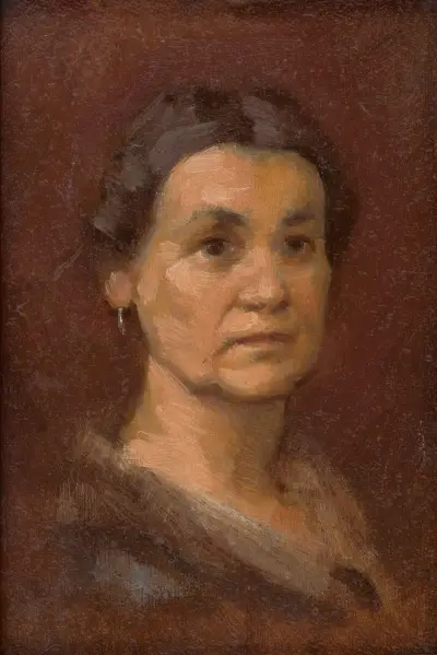 Porträt von Frau Šrobárová von Milan Thomka Mitrovský
