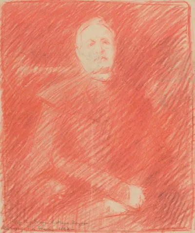Sketch for a Portrait of Bishop Moyzes av Milan Thomka Mitrovský