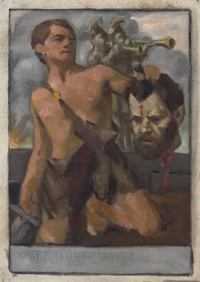 Study of Composition with Biblical Scene av Milan Thomka Mitrovský