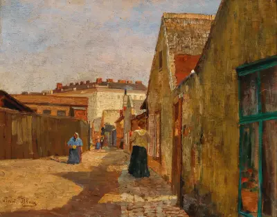 Sackgasse in Wien-Erdberg von Tina Blau