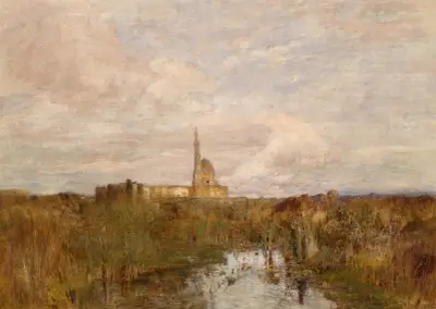 Ägyptischer Palast Weltausstellung 1873 Wien av Tina Blau