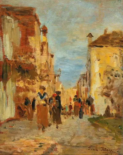 Eine Gasse in Venedig von Tina Blau